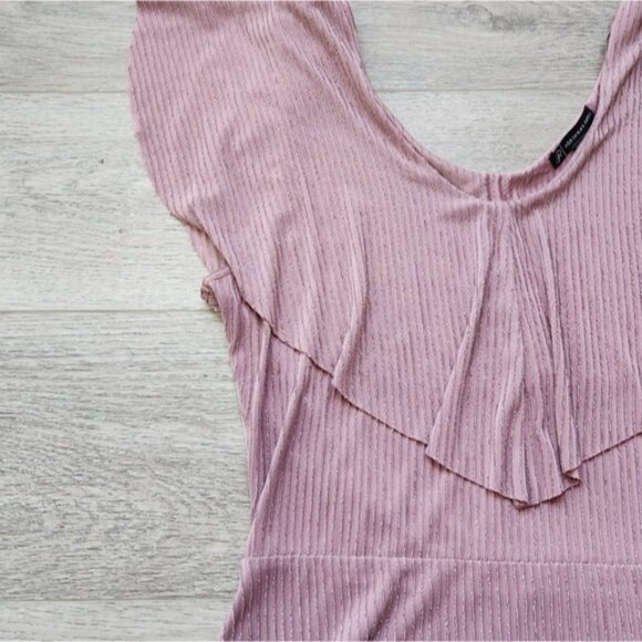 Adrianna Papell Shirt Womens Medium Short Sleeves Drape Flowy Top - Picture 6 of 11